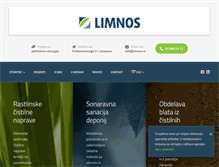 Tablet Screenshot of limnos.si